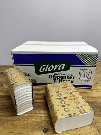 Glora Eko 150'li 12 Paket Dispenser Z Katlı Havlu