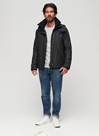 Superdry Normal Siyah Erkek Ceket M5011839AAAJ_HOOD MTN WINDBREAKER J