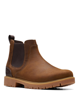 Clarks Deri Kahve Erkek Bot Rossdale Top