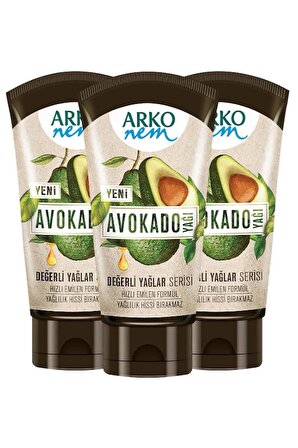 Arko Nem 3'Lü Değerli Yağlar Avokado Yağı 3X60 ml