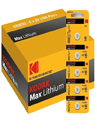 Kodak 100 Adet Cr2032 Lityum Para Pil