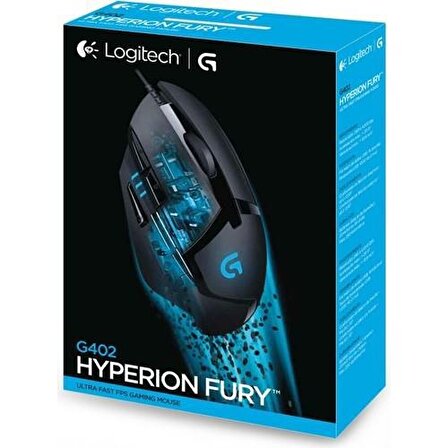 Logitech G402 Hyperion Fury 4.000 DPI 500 IPS Oyuncu Mouse Siyah