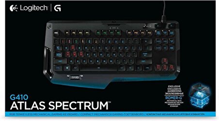 Logitech G410 Atlas Spectrum Gaming Klavye QWERTY (Russian/UK) - 920-007752