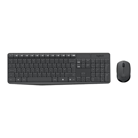 Logitech MK235 Multimedya Q Klavye Mouse Set Siyah
