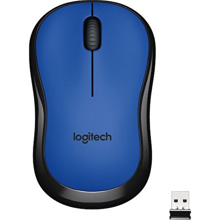 Logitech M220 Sessiz Kompakt Kablosuz Mouse - Mavi