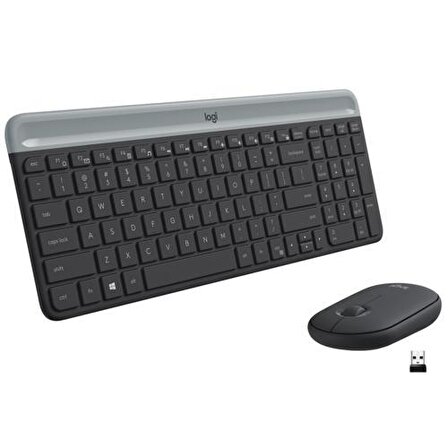 Logitech MK470 Klavye Mouse Kablosuz 920-009435 Siyah