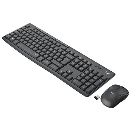 Logitech MK295 Kablosuz Türkçe Klavye Mouse Seti Siyah