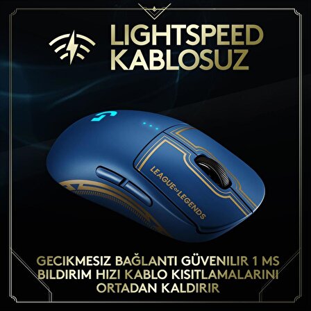 Logitech G Pro LoL Serisi Kablosuz RGB Gaming Mouse