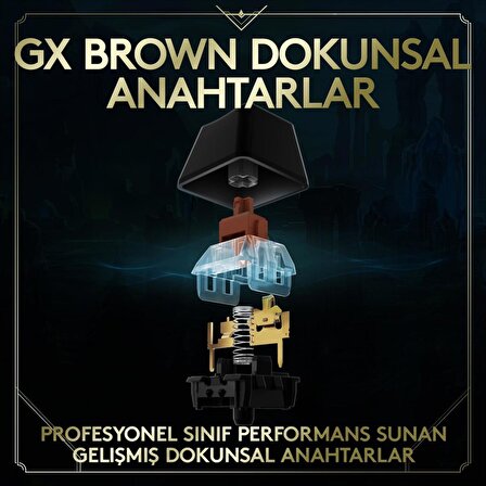 Logitech G Pro LoL Serisi GX Brown İngilizce TKL RGB Gaming Klavye