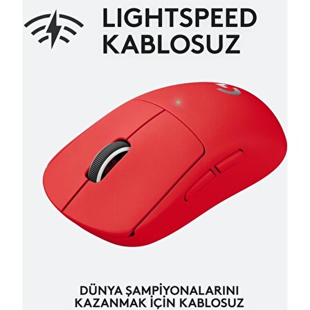 Logitech G PRO X Superlight Hero Kırmızı Kablosuz Oyuncu Mouse