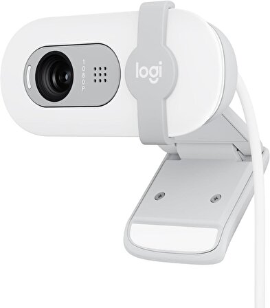 Logitech Brio 100 Full HD 1080P Mikrofonlu Webcam - Beyaz 960-001617