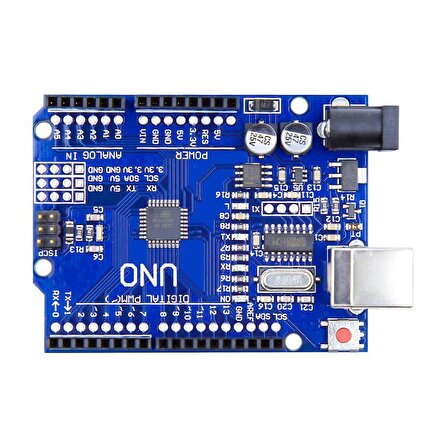 Arduino Uno R3 Geliştirilmiş CH340 Chip - Klon (USB Kablo Dahil)