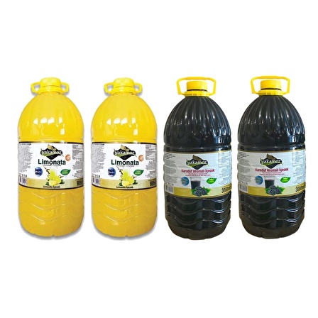 Yakamoz Limonata ve Karadut Aromalı İçecek 3 lt x 4 Adet