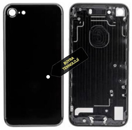 Apple Iphone 7 Plus Jet Black Boş Kasa Kapak 7G Plus  SÜPER KALİTE