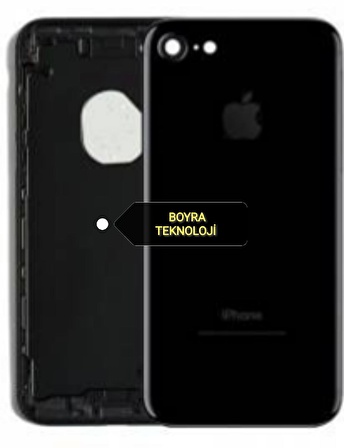 Apple Iphone 7 Plus Jet Black Boş Kasa Kapak 7G Plus  SÜPER KALİTE