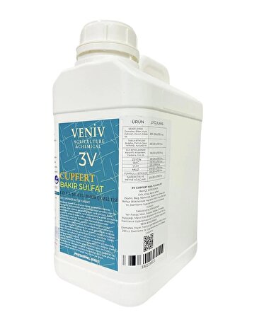 Veniv 3V Cupfert - E.D.T.A. Şelatlı Sıvı Bakır Sülfat 5L