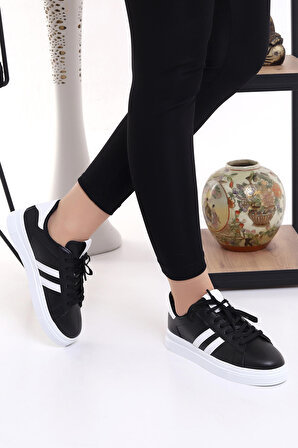 Wordex A2002 Kadın Günlük Bağcıklı Spor Sneaker Günlük Ayakkabı
