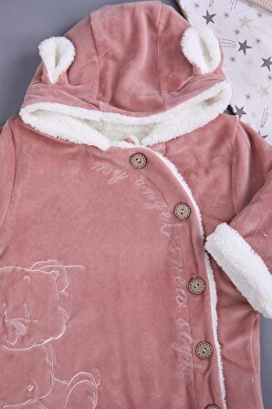 Babyhola Velsoft Astarlı Kışlık Bebek Çocuk Tulum 3200