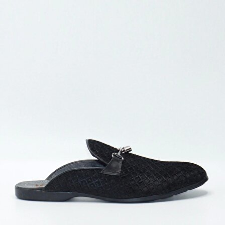 Bruno Shoes Günlük Erkek Deri/İtalian Fabric Kaucuk Taban Sabo-M06-1055KA-Siyah-142