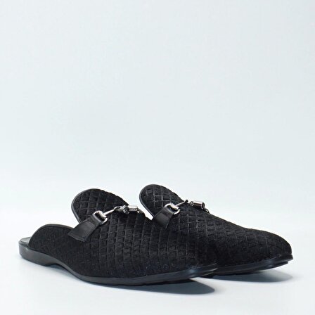 Bruno Shoes Günlük Erkek Deri/İtalian Fabric Kaucuk Taban Sabo-M06-1055KA-Siyah-142