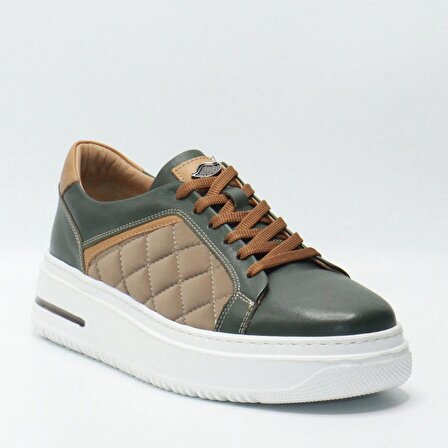Bruno Shoes Günlük Erkek Deri Eva Taban Ayakkabı-P05-10801E-Yeşil-041