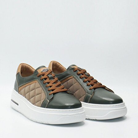 Bruno Shoes Günlük Erkek Deri Eva Taban Ayakkabı-P05-10801E-Yeşil-041