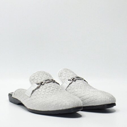 Bruno Shoes Günlük Erkek Deri/İtalian Fabric Kaucuk Taban Sabo-M06-1047KA-Beyaz-151