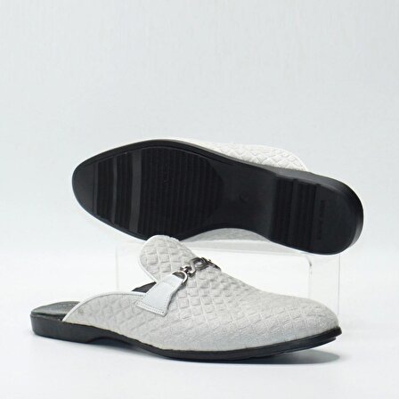 Bruno Shoes Günlük Erkek Deri/İtalian Fabric Kaucuk Taban Sabo-M06-1047KA-Beyaz-151