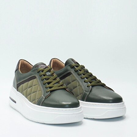 Bruno Shoes Günlük Erkek Deri Eva Taban Ayakkabı-P05-10801E-Yeşil-043
