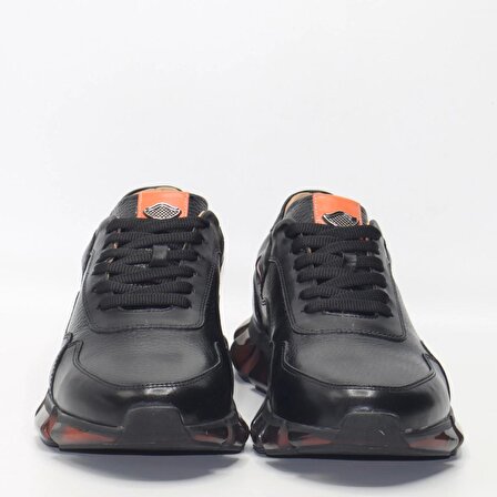 Bruno Shoes Günlük Erkek Deri Kaucuk Taban Ayakkabı-Siyah Analin-P05-10802KA