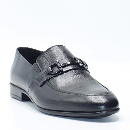Bruno Shoes Klasik Erkek Deri Kaucuk Taban Ayakkabı B16-8032KA-Siyah-142