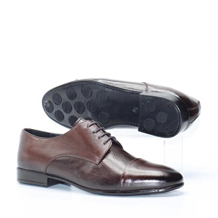 Bruno Shoes Klasik Erkek Deri Kaucuk Taban Ayakkabı B16-8033KA-Kahve-143