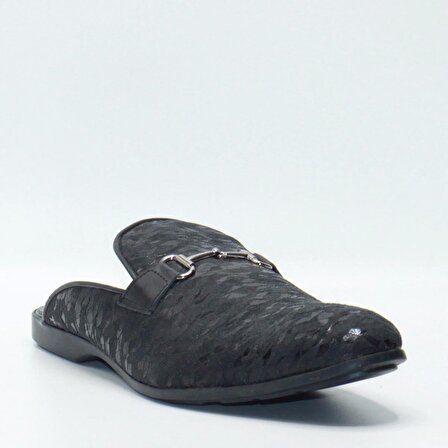 Bruno Shoes Günlük Erkek Deri/İtalian Fabric Kaucuk Taban Sabo-M06-1056KA-Siyah-142