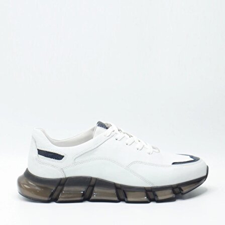Bruno Shoes Günlük Erkek Deri Kaucuk Taban Ayakkabı-P05-10803KA-Beyaz-084