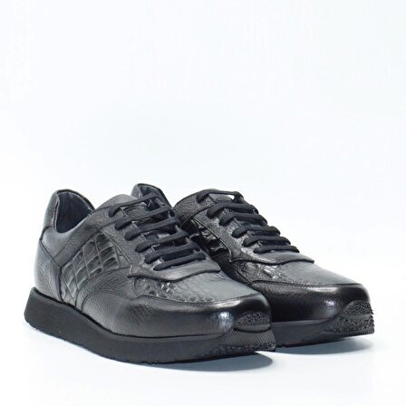 Bruno Shoes Günlük Erkek Deri Eva Taban Ayakkabı O06-065E-Siyah-601