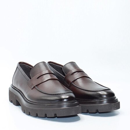 Bruno Shoes Klasık Erkek Deri Eva Taban Ayakkabı-M06-1091E-Kahve-009