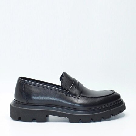 Bruno Shoes Klasık Erkek Deri Eva Taban Ayakkabı-M06-1091E-Siyah-001