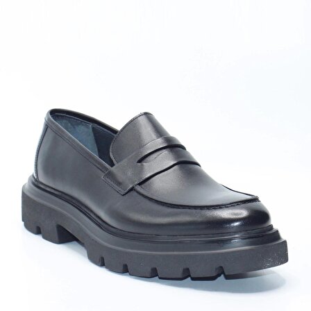 Bruno Shoes Klasık Erkek Deri Eva Taban Ayakkabı-M06-1091E-Siyah-001