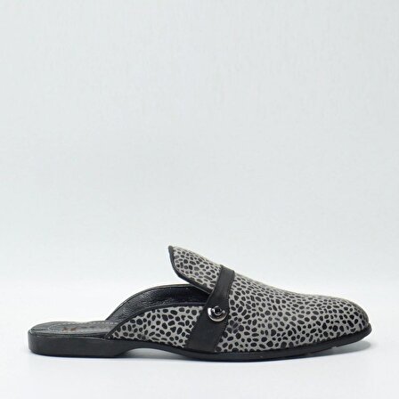 Bruno Shoes Günlük Erkek Deri/İtalian Fabric Kaucuk Taban Sabo-M06-1048KA-Siyah-142