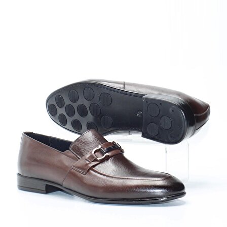 Bruno Shoes Klasik Erkek Deri Kaucuk Taban Ayakkabı B16-8032KA-Kahve-143