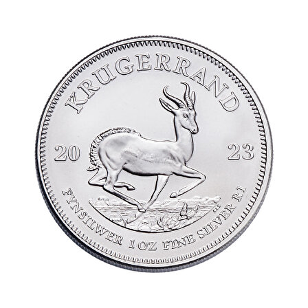 Krugerrand (2021) 1 Ons Gümüs Sikke Coin (999.9)