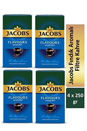 Jacobs Fındık Aromalı Filtre Kahve 250 gr x 4 Adet
