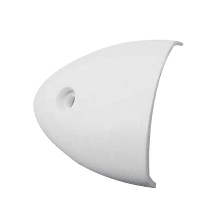 Ventilation Clam Shell Cover, 55x50x12mm, White