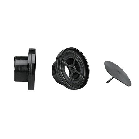 Drain Plug w/Non-Ret. Valve f/Thru-hull,Ø25mm,Black