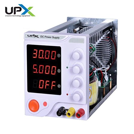 Upx K6005F 0- 60V 0-5AMP Tek Çıkışlı Dc Ayarlı 4 Haneli Güç Kaynağı
