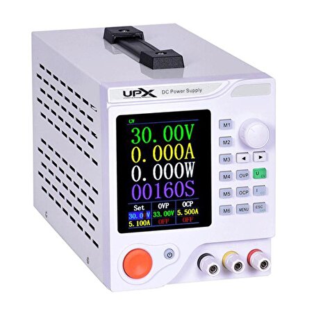 Upx L3005CP 0- 30V 0-5A Tek Çıkışlı Programlanabilir Dc Ayarlı 4 Haneli Güç Kaynağı