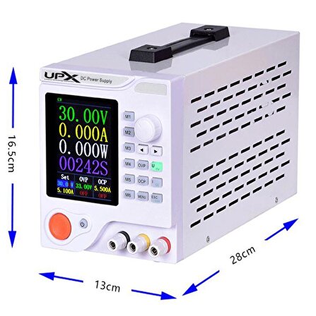 Upx L3005CP 0- 30V 0-5A Tek Çıkışlı Programlanabilir Dc Ayarlı 4 Haneli Güç Kaynağı
