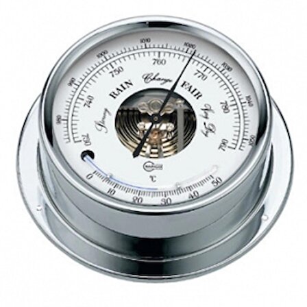 Barigo Regatta serisi göstergeler Baro-Termometre Kromaj 120x40mm 230g