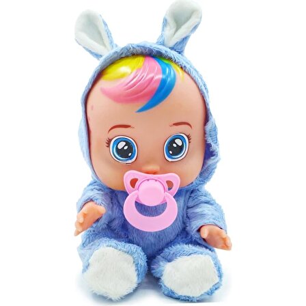 Global Toys Mavi Beyaz Ağlayan ve Konuşan Et Bebek