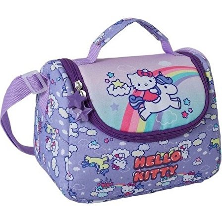 Hello Kitty Mor Okul Sırt Çantası Beslenmeli Set